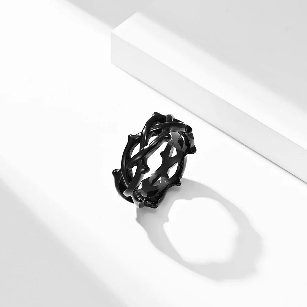 Titanium Thorned Ring