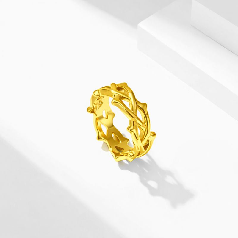 Titanium Thorned Ring